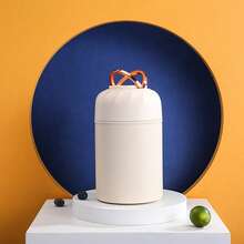 1 Stück 500ml/16,9oz Edelstahl 316 Thermo Lunchbox, tragbarer Edelstahl Lebensmittel Suppenbehälter, vakuumisolierte Lebensmitteldose, geeignet für Suppe, Porridge, Salat und mehr, großes Fassungsvermögen