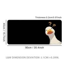 Confused Duck Extra Large Mouse Pad, Gaming Desk Mat, Big Keyboard Pad, Washable, Rubber Non-Slip Bottom, Stitched Edge, Gift Mouse Pad, Desk Protector, Study Pad, Multiple Sizes Available, Computer Keyboard Mat, Laptop Pad,For School Supplies,Back To School Gaming Mouse Pad Desk Accessories Office Supplies Office Office Desk Accessories Mousepad Mouse Pad For Desk - Suspicious Duck - View 7
