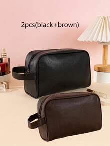 1个男士防水PU纯色化妆包，大容量洗漱包，便携式收纳包，父亲节礼物，学生书包，房间装饰，包包，化妆包，梳妆台，旅行，化妆包，收纳包，储物包，化妆品收纳包，化妆包，洗漱包，桌面收纳包，化妆包，化妆袋，化妆品收纳包，梳妆台配件，化妆袋，女士化妆洗漱包，女士小化妆包，女士小化妆包，圣诞礼物，女士礼物创意，收纳袋，化妆袋，旅行必备 - 彩色 - 查看 14