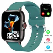 Montre connectée avec écran tactile full touch de 2,01 po, bracelet en silicone unisexe. Montre connectée sport avec podomètre, compteur de calories, modes d'entraînement multiples, alarme, rappel d'appel et de message, compatible Android et iOS. Convient comme cadeau de mode pour hommes/femmes