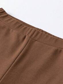 mini bala Teddy Bear Collab Girls Breathable Long Sleeve Bell Pants Set