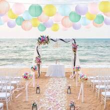 12 đèn lồng giấy treo màu pastel mềm mại - Đèn lồng neon tròn Trung Quốc, thích hợp cho trang trí tiệc tùng, lớp học, đám cưới, sinh nhật và ngày lễ tình nhân, trang trí tiệc tùng | Đèn lồng màu pastel mềm mại | Đèn lồng giấy bền, đèn lồng trang trí nhà cửa - 12 chiếc bánh macaron - Xem 7