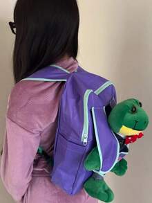 Kids Plush Backpacks - Purple - View 4