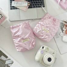 1个可爱绗缝相机包，CCD收纳包，相机包，耳机收纳包，多功能收纳包，材质柔软，防摔防尘，小巧便携，适合存放黑卡相机，简约便携，防摔防刮，多用途户外使用，相机配件旅行必备，邮轮必备，宿舍必备，生日礼物，伴娘礼物，母亲节礼物，教师节礼物，情人节礼物 - 彩色 - 查看 9