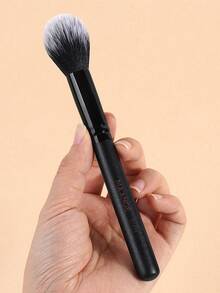 MAANGE 1pc Professional Face Makeup Brush Blush Brush Loose Powder Brush Makeup Brush Makeup Tools Doundation Brush For Liquid Makeup For Daily Makeup,Using Soft Fibers And Gentle On The Skin,Portable Travel Makeup Brush Gift For Women & Girl - Black - View 2