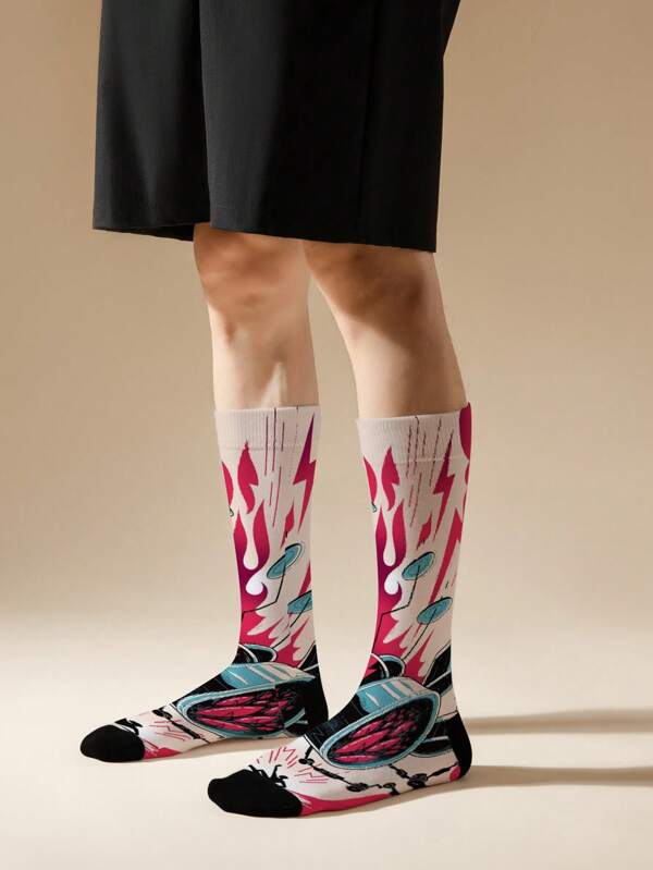 1/2/5 Men's Mid-Calf Socks Design Sense Of Avant-Garde Style Sports Socks Fashion Breathable With The Of Cool Personalized Casual Socks Couple Socks