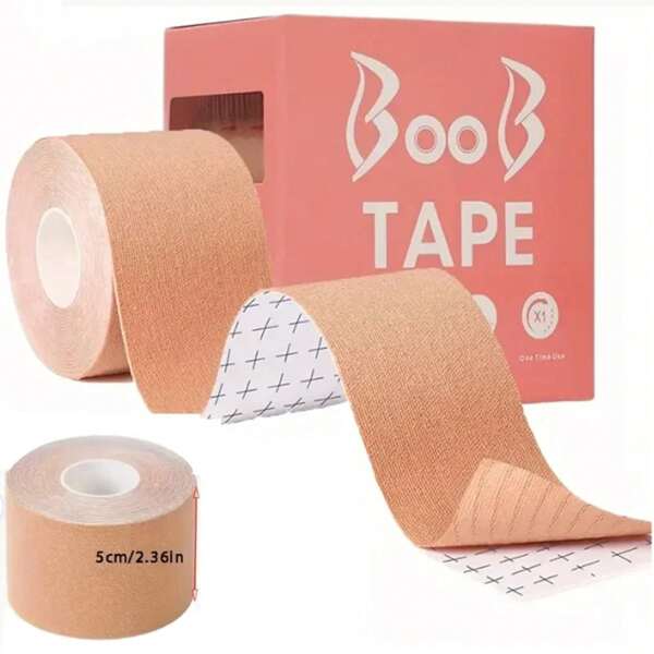 Elastic Breast Lifting Tape, Skin Tone Invisible, Breathable, Traceless, Anti Sagging, Gathered Milk-Perfect For Strapless
