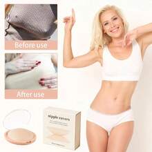 QY Nipple Covers  Nipple Cover With Storage Box UltraThin Reusable Cakes Nipple Cover Two Pairs  8380 - như hình ảnh - Xem 4