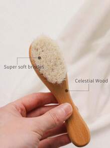 1pc Small Baby Soft Hair Brush, For Baby Face Washing & Hair Cleaning, Baby Shower Gift, Newborn Baby Supplies, Gift For Baby Boy And Girl