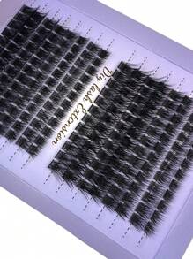 192 件 DIY 仿貂睫毛，蓬松独立睫毛延长，5D 效果 0.07 毫米 D 卷曲戏剧睫毛延长 8-16 毫米混合托盘，化妆工具，大容量个人睫毛延长，适合家庭使用，适合日常化妆、角色扮演，适合日常生活、婚礼、约会、派对、音乐节、万圣节，可重复使用