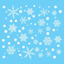 1 套玻璃窗雪喷窗贴、圣诞窗贴、玻璃窗雪喷窗贴、冬季窗贴、圣诞节假期、办公室室内装饰玻璃圣诞装饰品、圣诞装饰、圣诞装饰品、家居圣诞装饰