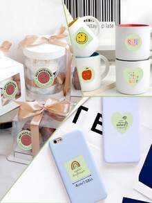 Custom Personalized Unique Colorful Design Stickers ,Vinyl Sticker,Transparent Logo Sticker,Retro Kraft Paper Labels,Adhesive Waterproof Ideal Gifts Name Labels ,Reusable Laptop Logo Sticker,Wedding Stickers Birthday Graduation,School Essentials,Festive Calendar - PVC Stickers - View 4