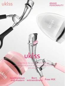 ukiss 便携式睫毛夹，轮廓分明，宽桨 + 均匀力度弹簧，睫毛大开，睫毛浓密，温和睫毛工具，可卷翘睫毛，与睫毛膏一起使用，令睫毛更加浓密 - 綠色 - 查看 9