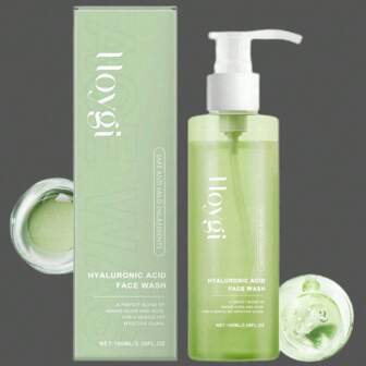 Hyaluronic Acid Cleansing Gel, Gentle Oil Control, Deep Clean Pores, Keep Facial Skin Fresh And Not Dry, Moisturizing Smooth Cleanser