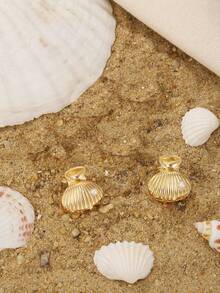 6pcs Retro Metal Ocean Themed Hair Clips For Women - Starfish, Shell, Crab Design Side Bangs And Claw Clips Hair Jaw Clip Hair Clamps Hair Clutch Hair Claw Clip Fall Winter Hair Accessories For Women For Vacation Outfits Woman - Multicolor - View 13