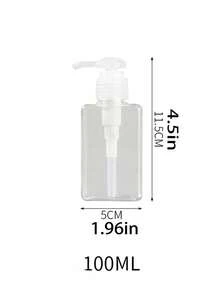 1 chai bơm có thể nạp lại để đựng nước rửa tay, nước rửa chén, nước giặt, dầu gội, sữa tắm, sữa rửa mặt, kem dưỡng da, tiện lợi khi đi du lịch, đơn giản khi sử dụng tại nhà - Trong sáng - Xem 8