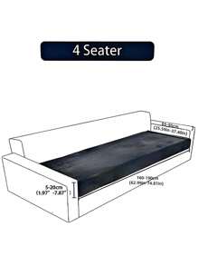 1 pièce Housse de coussin de siège de canapé décorative antidérapante en tissu de soie de lait, imprimés floraux et géométriques, convient pour les animaux de compagnie, toutes saisons