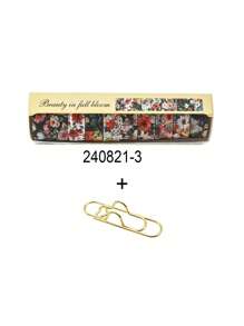 10 Rolls Of Vintage Bright Floral Pattern Washi Tape Set - Beautiful DIY Decorative Self-Adhesive Strips For Scrapbook Diary Decoration Washi Tape, Handmade Gifts For Friends Back To School