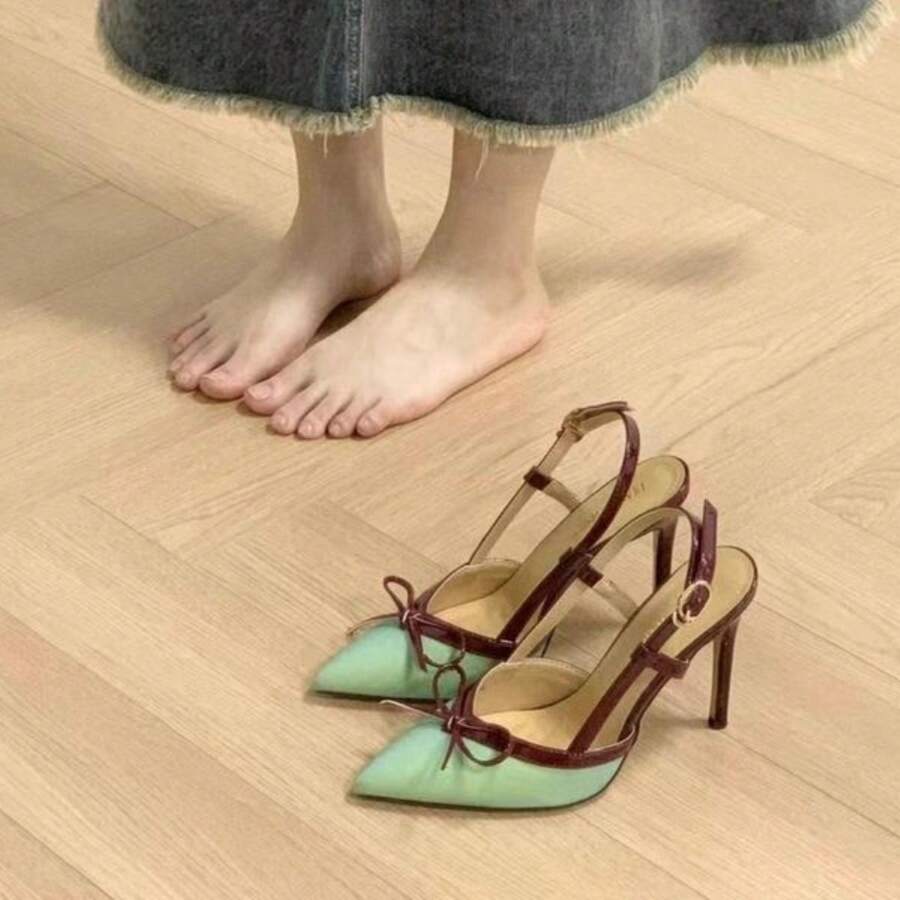 Women Heeled Sandals - 綠色7厘米 - 查看 1