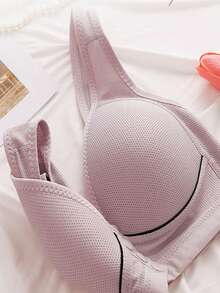 2 Pieces Women's Multi-Color Front-Buckle Lingerie; Sexy Seamless Push-Up Comfortable Bra - Multicolor - View 5