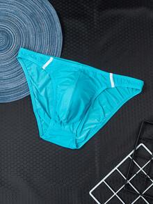 3pcs/Pack Men's Lightweight & Breathable Random Color Soft & Comfortable Briefs, Summer Random Solid Color Triangular Underwear For Men - Multicolor - View 6
