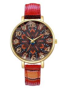 1pc Women's Elegant Fashion Personalized Numeric Dial Quartz Wrist Watch, Elegant (Watch Box Not Included)