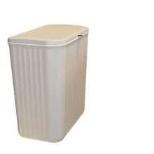 Wall-Mounted Slim Trash Can With Lid, Bathroom & Kitchen Use, Large Size Paper Basket, No Installation Required