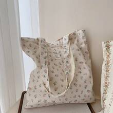 Women Shoulder Bags - 橘色條形碎花 - 查看 3