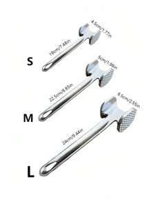 1pc Meat Tenderizers, Meat Tenderizer Hammer Mallet Tool For Pounding Beef, Steak, Chicken, Pork, Stainless Steel Meat Hammer Kitchen Tool