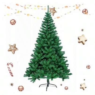 1.20/1.50/1.80/2.10 Metros Árbol de Navidad con 200 O 500 Ramas Frondosas Ideal para Acompañarlo con Esferas Navideñas y Luces, Decoración de Hogar Guirnalda Navideña , Moños, Listón Navideño LED Base Estabilizadora Decoración de Hogar para Fiestas