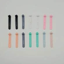 5-10 piezas Organizador de cable de teléfono, clip para auriculares, soporte de 3 agujeros para cordones, bobina para cables de datos, correas, accesorios portátiles de almacenamiento