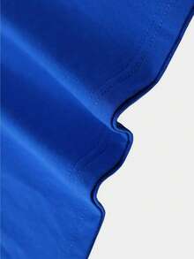 圆领建筑印花青少年男童时尚夏季短袖运动T恤，舒适百搭，适合夏季和春季 - 寶藍色 - 查看 5