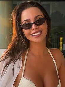 2 件装新款时尚欧美风格小框眼镜，复古椭圆形女士眼镜