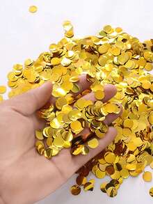 Round Pink/Blue Confetti Baby Girl/Boy Reveals Props Baby Party Birthday Party Holiday Wedding Throwing Confetti Party Atmosphere Props - Multicolor - View 10