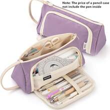 Hộp đựng bút chì dung tích lớn, văn phòng phẩm, đồ dùng học tập, hộp đựng bút chì, túi đựng đồ để bàn văn phòng, túi đựng quà tặng học sinh, hộp đựng bút, hộp đựng bút sáng tạo đa năng, túi đựng đồ trang điểm, túi du lịch - Màu xanh bạc hà - Xem 22