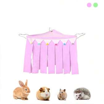 ITANDME Guinea Pig Hideout Guinea Pig Corner Hideout, Detachable Comfortable Hamster Hiding Hammock Cage Hanging Decoration, Washable Small Animal Corner House For Rabbit Hedgehog Guinea Pig Ferret Squirrel