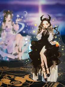 10 adesivos de personagens originais, série 12 deusas do zodíaco, pacote de adesivos para scrapbooking, adequado para decoração de diários de estudantes