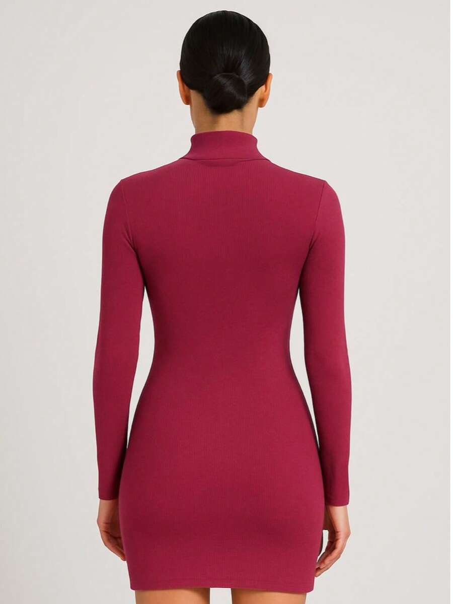 Women Dresses - Màu Đỏ Sâu - Xem 1