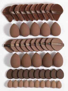 50-10pcs Makeup Sponge Set, Makeup Blender, Professional Makeup Blending Sponge Wholesale, Hoarding, Super Soft Concealer Sponge, Facial Makeup Tools, Suitable For Foundation, Powder, Toner,Makeup,Cheap,Room Decor,Vanity,Travel,Bedroom,Makeup Accessories,Puff,Makeup Blender,Powder Puff,Makeup Sponge,Cheap,Stocking Stuffers,Makeup,Makeup Tools,Cheap Stuff,Gifts,Gifts For Women,Christmas Gifts