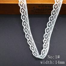 1Roll/10Meters 1.57inch/4cm White Lace Trim Fabric Ribbon Craft DIY Lace Sewing Handmade Embroidery Home Accessories - White - View 15