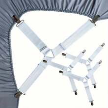 4 件或 8 件床单夹，带床单固定器 - 可调节弹性床单夹，适用于起皱的床单 - 彩色 - 查看 7