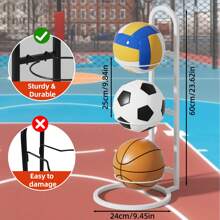 Multi-Layer Basketball, Football, Volleyball Ball Storage Rack, Suitable For Home, Living Room, Bedroom, Garage, Ball Organization And Storage Shelf