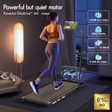 BLACK LORD Treadmill Walking Pad Gym Fitness Foldable - Black - View 5