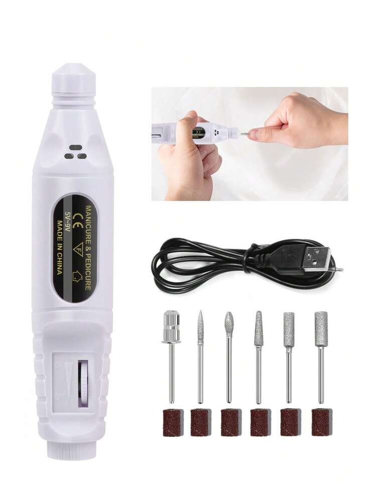 Manicure Tool Kit, Includes UV Nail Lamp, Gel Polish Dryer, Electric Nail Drill, Cuticle Nipper, Cuticle Pusher, Nail File, Manicure & Pedicure Set - Salon-Grade Quality, Perfect For Home Use - Multicolor - View 6