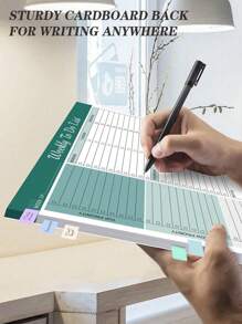 52 Pages Weekly Planner Notebook (8.5" X 11"), Inspirational Design, Includes Goal Setting, Recipes, Production Plan, Time Management Functions, Suitable For Work, Home, Study, Office, Also A Great Halloween And Christmas Gift For Women