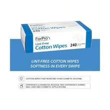 LintFree Cotton Wipes, 100 Pure Cotton Gauze, 2"X 2", White, 240Count
