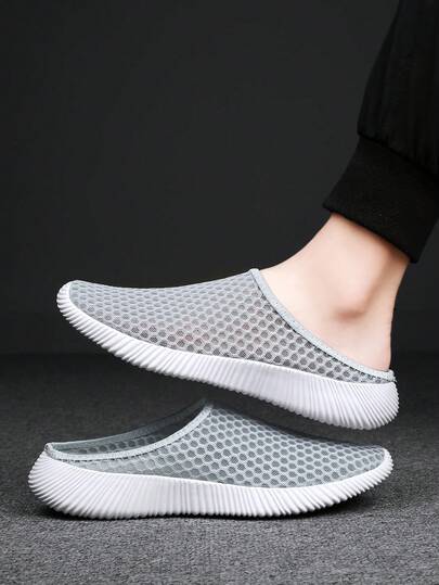 Summer Unisex Breathable Mesh Knit Slip-On Casual Shoes, Lightweight Non-Slip Comfortable Sports Sneakers, Fashion Slip-On Loafers