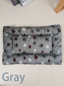 PETSIN 1件长方形四季加厚猫狗可爱卡通睡垫，舒适透气，宠物睡床，适用于地板、笼子、沙发，多种尺寸和颜色可供选择，2XL适合大型犬，送给心爱宠物的礼物 - 彩色 - 查看 5