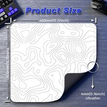 ATTACK SHARK CM02 Gaming Mouse Pad, Waterproof Coated Large Size Mouse Pad, Thick Textured Smooth Control Surface, Non-Slip Rubber Base, Micro-Woven Stitched Edge - Multicolor - View 10