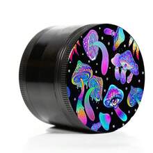 万圣节主题手动研磨器/研磨器套装，4 件套，3 腔锌合金研磨器，7.1x5.5 英寸金属卷烟托盘，多功能香烟研磨器套装，香料研磨器 - 送给亲朋好友的理想礼物